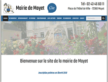 Tablet Screenshot of mairie-mayet.fr